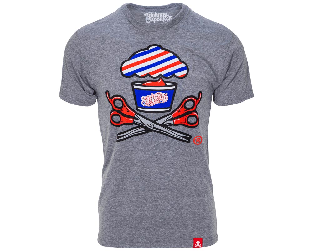 Barber Shop Crossbones Tee - Front