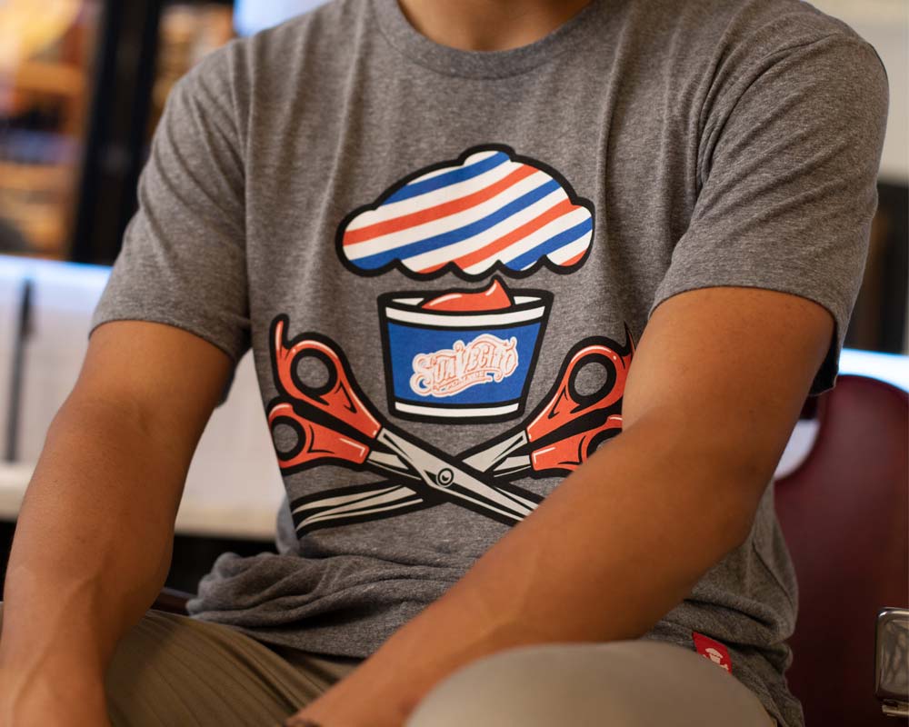 Barber Shop Crossbones Tee - Lifestyle