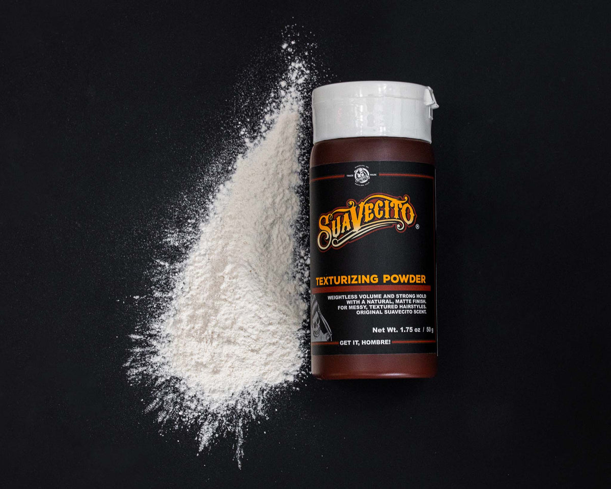 front of texturizing powder next to lose powder on display 